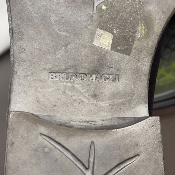 Bruno Magli Loafers Black Leather Mens Size 11 Made in Italy - Picture 8 of 9